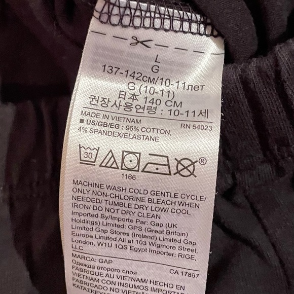 Gap Kids 2 Pairs of Girl’s Leggings Size 10 - Picture 4 of 7